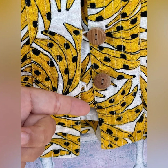 FARM RIO Spotted Bananas Cross-Back Mini Dress XS - Picture 7 of 17